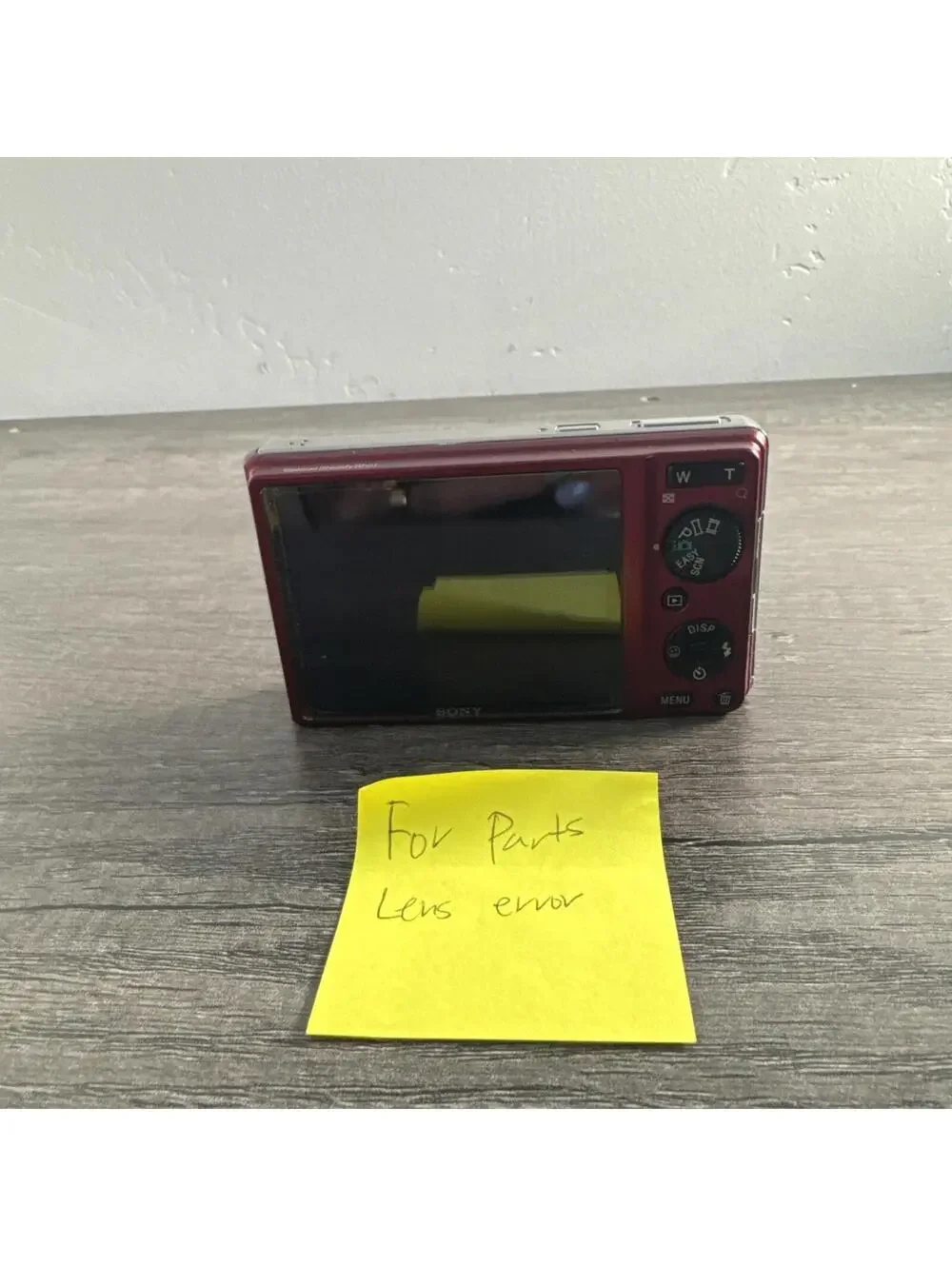 Sony Cybershot DSC-W370 14.1MP 7X Zoom Digital Camera FOR PARTS LENS ERROR